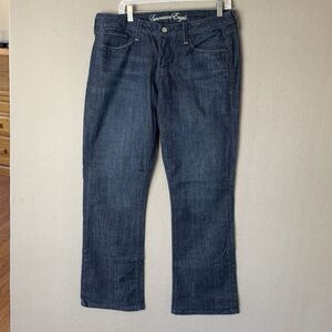 American Eagle Jeans Women's Size 14 Blue True Boot Hippie Y2K Cowgirl Western